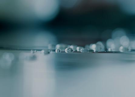 Bubbles forming in liquid surface